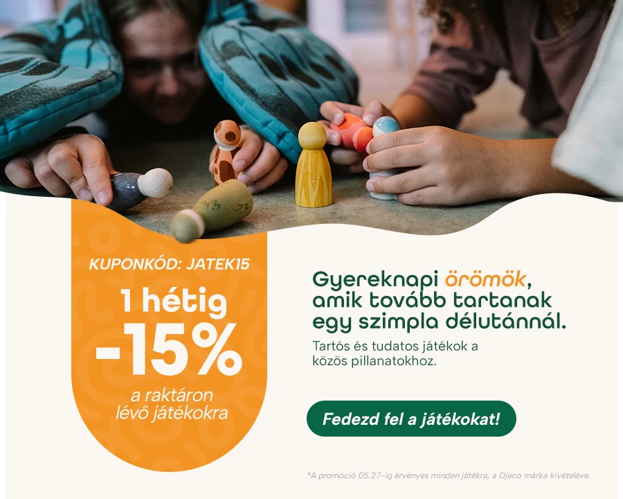 15% kedvezmény a raktáron lévő játékokra!