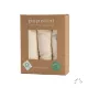 Popolini biopamut muszlin/tetra pelenka LIGHT , 3 db, natúr