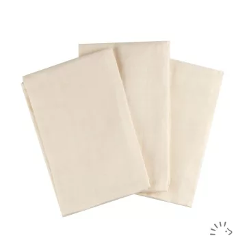 Popolini biopamut muszlin/tetra pelenka LIGHT , 3 db, natúr