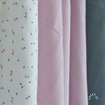 Popolini biopamut muszlin/tetra pelenka, 3 db/ csomag, Rose garden