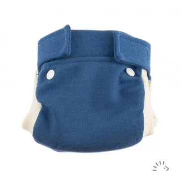 Popolini EasyFree gyapjú csónakos pelenka - Kék 