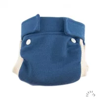 Popolini EasyFree gyapjú csónakos pelenka - Kék 