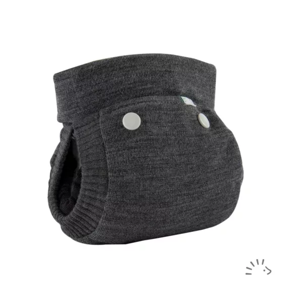 Popolini EasyFree gyapjú csónakos pelenka, szürke - Méret M Popolini EasyFree gyapjú csónakos pelenka, szürke - Méret M