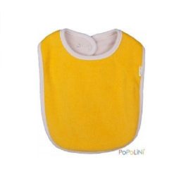 Popolini kétoldalas biopamut előke - Sárga