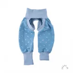 Popolini Iobio biopamut ec nadrág, Vintage blue dandeli - 62/68