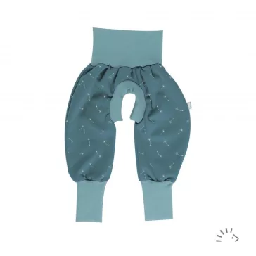   Popolini Iobio biopamut nadrág - Vintage Blue Dandelion - pelenkanélküliséghez (EC)
