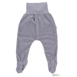 Popolini Iobio velour talpas nadrág - Szürke