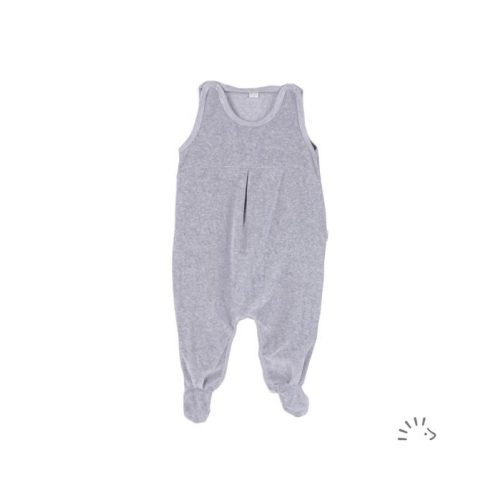 Popolini Iobio "nicky" biopamut rugdalózó, szürke - Méret 50/56