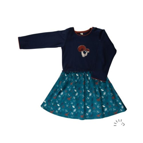 Popolini Iobio hosszú újjú ruha - DANA - Méret 86/92