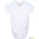 Popolini Iobio rövidujjú kimono biopamut body, fehér - Méret 50/56