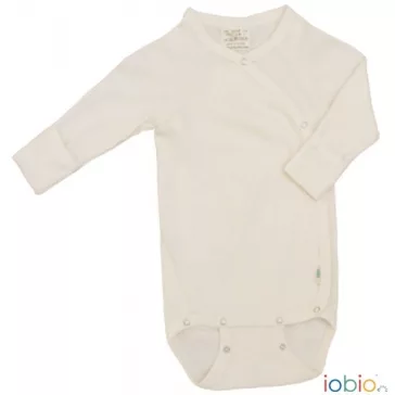   Popolini Iobio selyem-gyapjú hosszú ujjú kimono body kikarmolás védővel - Méret 74/8