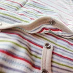 Popolini Iobio rövidujjú biopamut body, csíkos - Méret 62/68