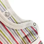 Popolini Iobio rövidujjú biopamut body, csíkos - Méret 62/68