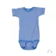 Popolini Iobio rövidujjú biopamut body, kék - Méret 86/92