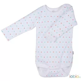 Popolini Iobio hosszú ujjú body pöttyös 86/92