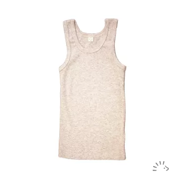 Popolini Iobio biopamut trikó, Beige Melange 98/104