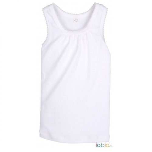 Popolini Iobio csipkés trikó - Fehér