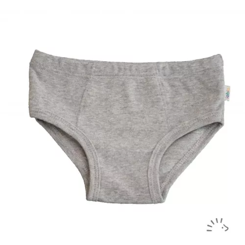 Popolini Iobio biopamut alsó fiúknak, szürke - Kiszerelés 1 db Méret 122/128