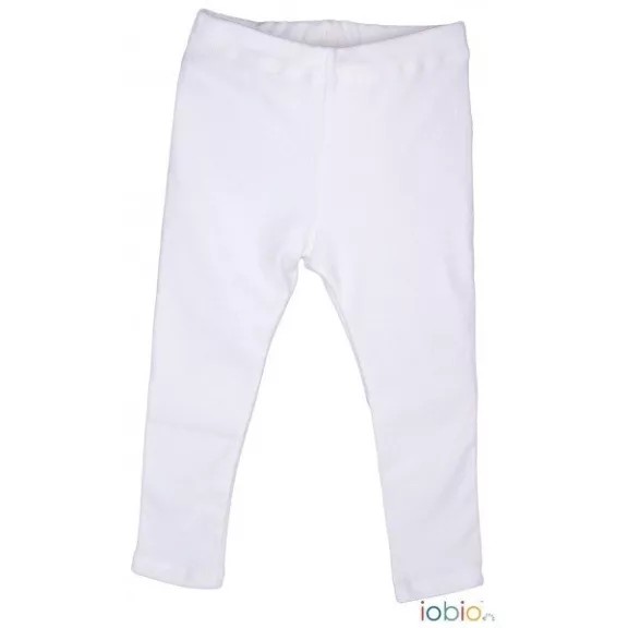 Popolini Iobio hosszú biopamut leggings, fehér - Méret 110/116 Kiszerelés 1 db Popolini Iobio hosszú biopamut leggings, fehér - Méret 110/116 Kiszerelés 1 db