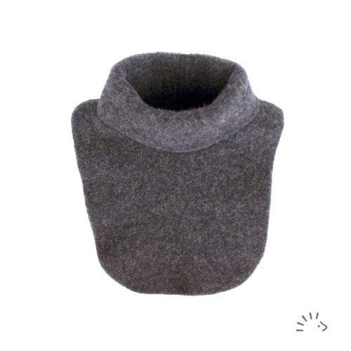 Popolini garbós sál nyakmelegítő gyapjú - Anthrazit - L
