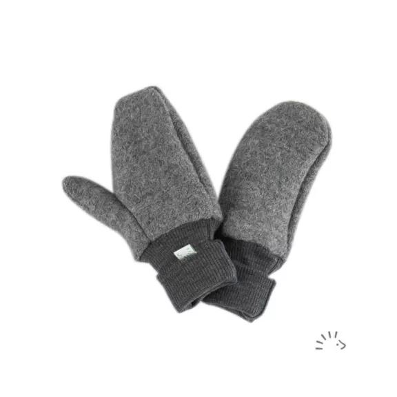 Popolini gyapjú kesztyű - antracit - méret: 3 Popolini gyapjú kesztyű - antracit - méret: 3