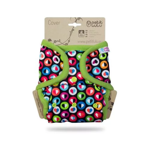 Petit Lulu egyméretes patentos pelenkakülső colorful hearts