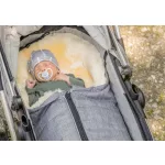 Fellhof merinói gyapjú lábzsák Gastein - black melange