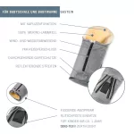 Fellhof merinói gyapjú lábzsák Gastein - black melange