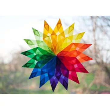 Pergaminpapír szett 16*16 cm 5 szín - karácsonyi színek