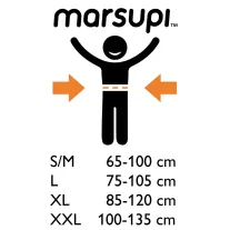 Marsupi Classic 2.0  újszülött babahordozó - natural S/M