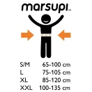 Marsupi Classic 2.0  újszülött babahordozó - grey S/M