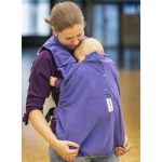 MaM Polár hordozós takaró és sál, dark iris/black