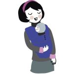 MaM Polár hordozós takaró és sál, dark iris/black