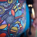 Liliputi csatos hordozó - Rainbow line - Folk Flower Mind