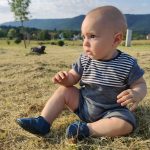 Liliputi puhatalpú szandál Paws - Cobalt M