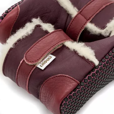 Liliputi puhatalpú csizma PAWS - Burgundy - Méret M
