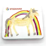Stockmar 100 szivárvány válogatás 6+2 színű méhviasz ceruza, marokkréta