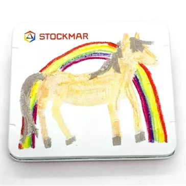   Stockmar 100 szivárvány válogatás 6+2 színű méhviasz ceruza, marokkréta