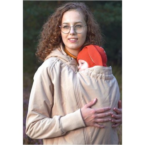 MaM Softshell hordozós kabát - Sand : Méret - XL