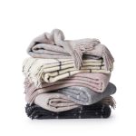 Klippan gyapjútakaró / pléd Vinga - light grey