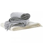 Klippan gyapjú pléd - Twist - Natur