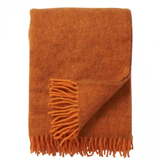 Klippan gyapjú pléd - Gotland - orange, 130x200 Klippan gyapjú pléd - Gotland - orange, 130x200