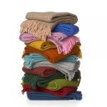 Klippan gyapjú pléd - Gotland - turquoise, 130x200