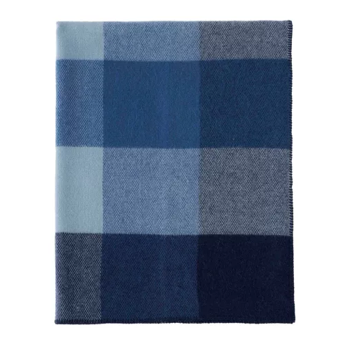 Klippan Block klasszikus gyapjútakaró - blue