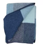 Klippan Block klasszikus gyapjútakaró - blue