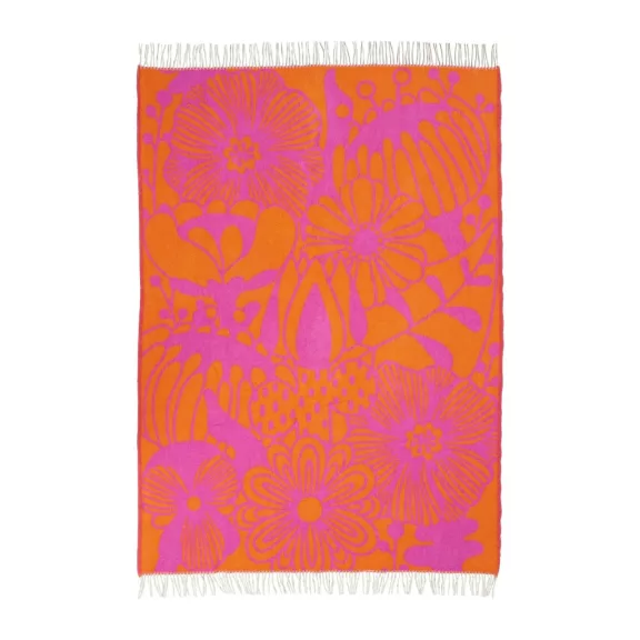 Klippan gyapjú takaró Blomranka - CeriseOrange 130 x 200 cm Klippan gyapjú takaró Blomranka - CeriseOrange 130 x 200 cm