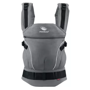 Manduca First csatos babahordozó - PureCotton DarkGrey 