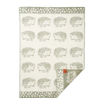 Klippan gyapjú babapléd, Hedgehog green - sünis