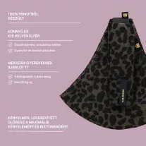 Wildride csípőhordozó - Grey leopard