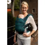 Manduca XT biopamut csatos babahordozó - Denimteal-Toffee